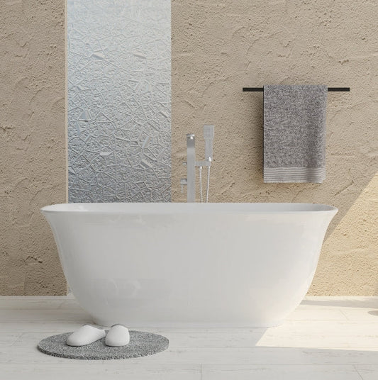 Adecab Modern 59" Acrylic Freestanding Tub with Smooth Finish - ADE1362-150