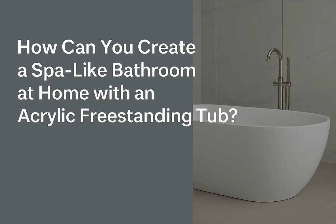 Create a Spa-Like Bathroom at Home with an Acrylic Freestanding Tub