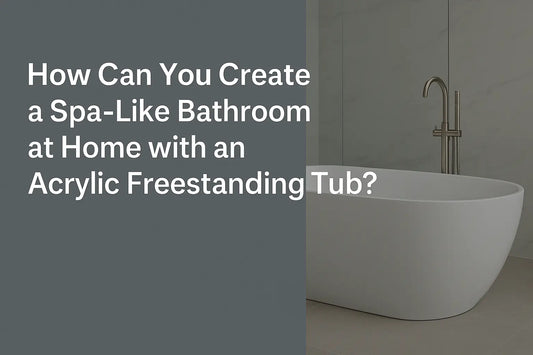 Create a Spa-Like Bathroom at Home with an Acrylic Freestanding Tub
