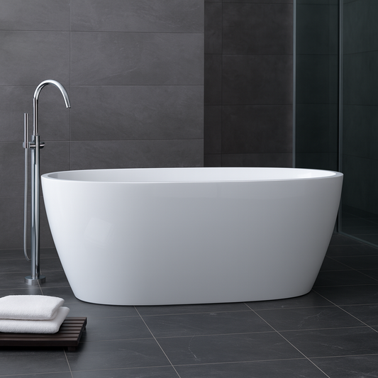 Adecab 67" Acrylic Freestanding Bathtub (Model ADE1358-170)