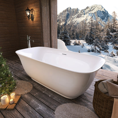 Certified 67" Acrylic Freestanding Tub with cUPC Compliance - ADE1362-170