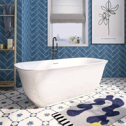 Modern 59" Acrylic Freestanding Tub with Smooth Finish - ADE1362-150