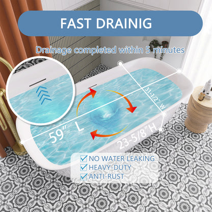 Certified 67" Acrylic Freestanding Tub with cUPC Compliance - ADE1362-170