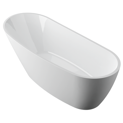 Adecab 67" High-back Acrylic Freestanding Bathtub