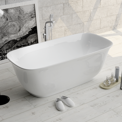 adecabtub DM1362 bathtub|Freestanding bathtub | A freestanding bathtub with portable installation refers to a standalone bathtub that can be easily installed and moved as needed. These bathtubs are not permanently affixed to one spot, offering flexibility in placement and making them ideal for situations where a permanent installation isn't feasible. They often come in lightweight materials and are designed for easy setup and breakdown.